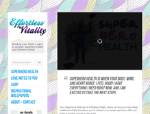 Tablet Screenshot of effortlessvitality.com